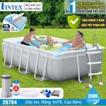 Bể bơi khung kim loại chịu lực cao cấp PREMIUM dài 3m INTEX 26784