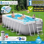 Bể bơi khung kim loại 4mx2m PREMIUM cao cấp chịu lực INTEX 26788