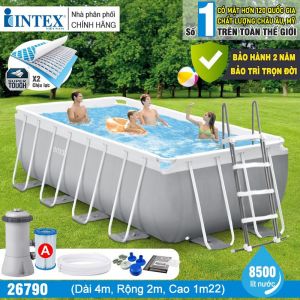 Bể bơi gia đình khung kim loại PREMIUM 4mx2m INTEX 26790
