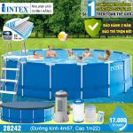 Bể bơi khung kim loại tròn 457х122cm intex 28242
