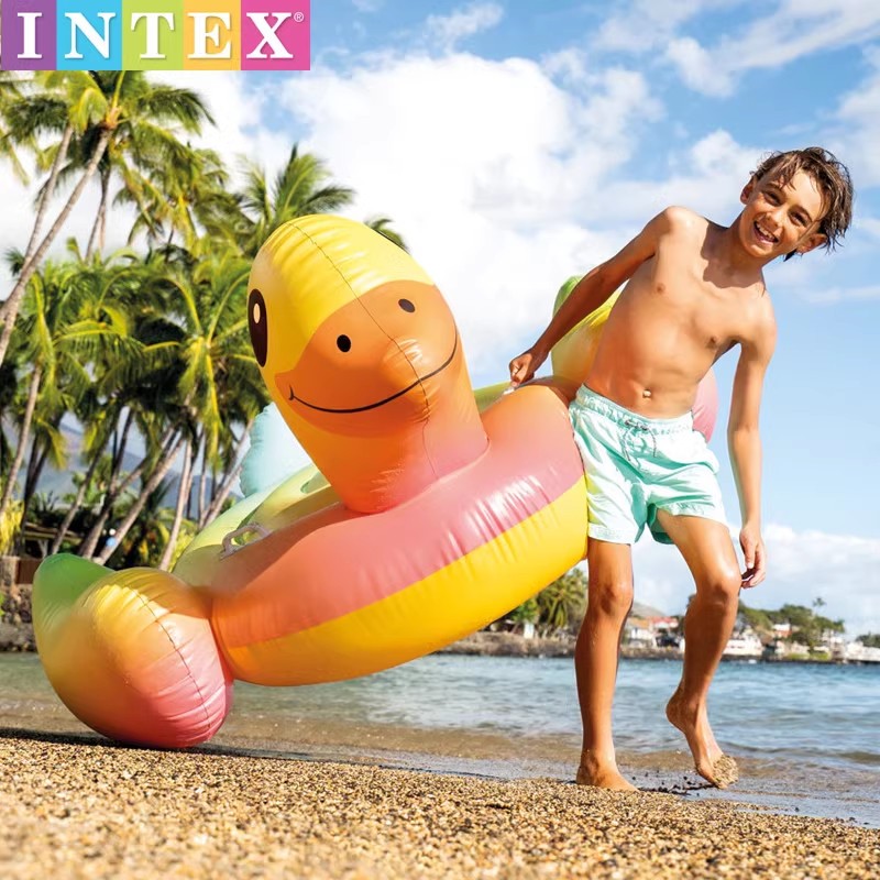 Phao bơi vịt vàng 1m47 INTEX 57556
