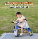 Xe đạp cho bé 3 bánh có tay đẩy đa năng BBT Global Q10M