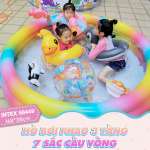 Hồ bơi phao hình tròn 3 tầng 1m68 cho bé INTEX - 58449