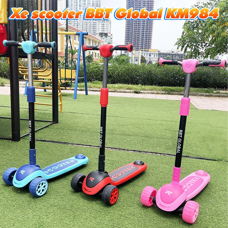 Xe trượt scooter cho bé BBT Global bánh sáng KM984