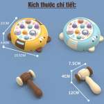 Đồ chơi đập chuột xoay 360 độ, 2 búa có đèn và nhạc 158-7C