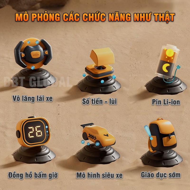 Đồ chơi máy game đua xe ô tô tốc độ có bộ hẹn giờ 661-9