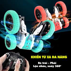 Xe ô tô địa hình nhào lộn xoay 360 độ có điều khiển từ xa 888-02