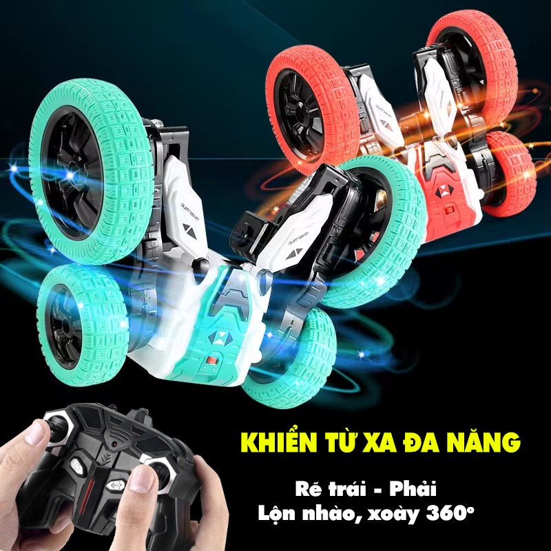Xe ô tô địa hình nhào lộn xoay 360 độ có điều khiển từ xa 888-02