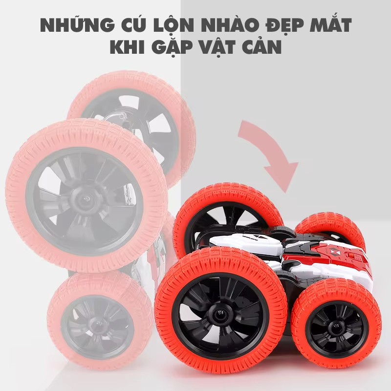 Xe ô tô địa hình nhào lộn xoay 360 độ có điều khiển từ xa 888-02