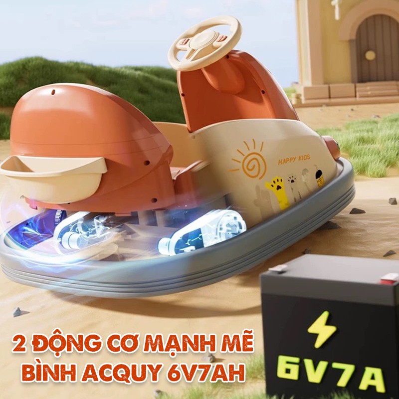 Xe ô tô đụng điện xoay 360 độ có điều khiển từ xa BBT-9119