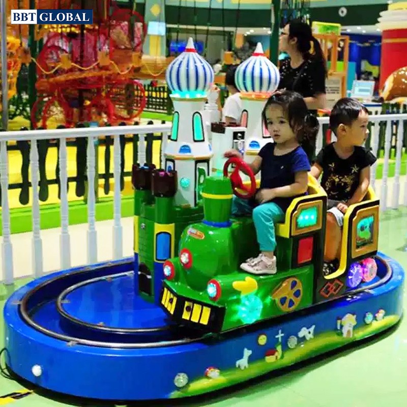Tàu hỏa điện CỠ LỚN 2 chỗ ngồi khu vui chơi trẻ em DQ-5015