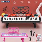 Đàn organ điện tử cho bé 49 phím có mic, sạc, giá đỡ, chân cao 4901A