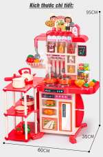 Đồ chơi nhà bếp cỡ lớn 95cm, 73 chi tiết kèm kệ 3 tầng 839-013