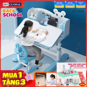 Bộ bàn ghế chống gù chống cận màu xanh BBT Global BB205