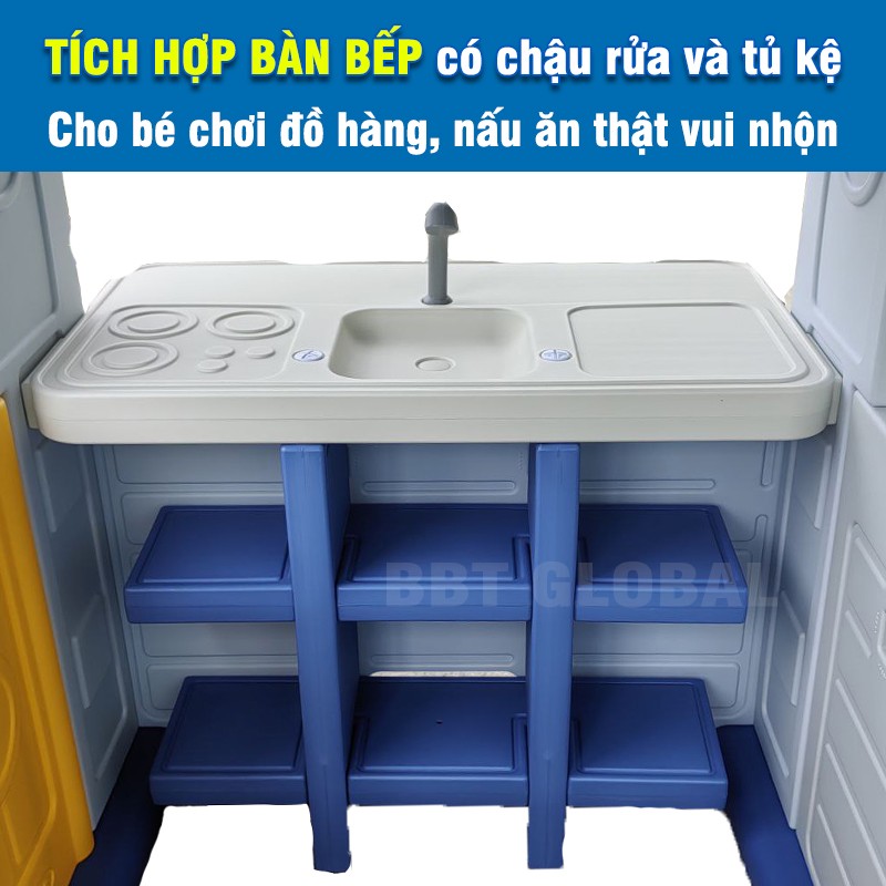 Nhà nhựa Hàn Quốc kèm bàn ghế và bàn bếp CHD512