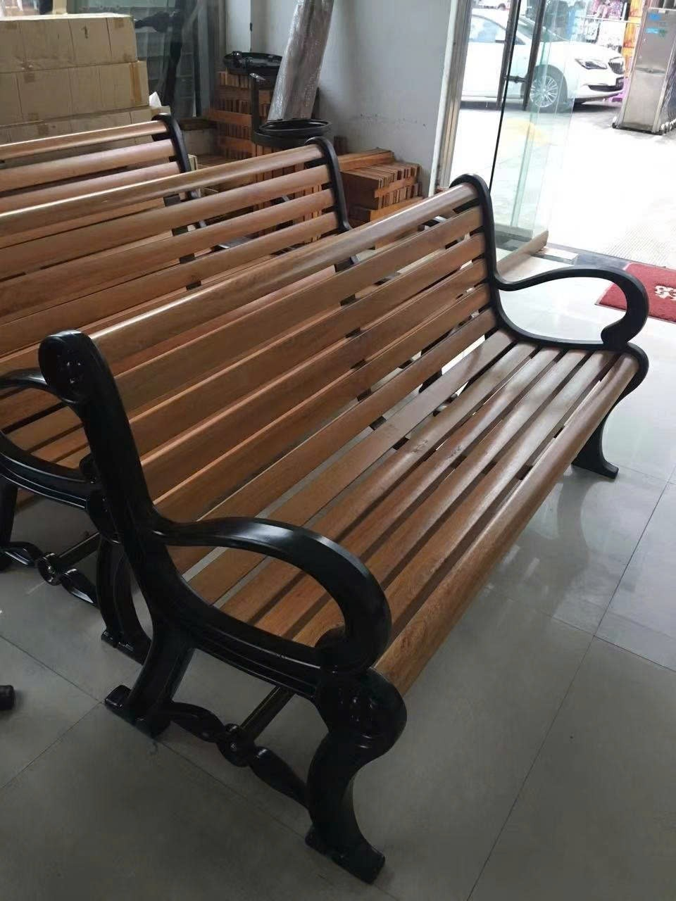 Ghế gỗ công viên sân vườn ngoài trời nhập khẩu chất lượng cao GCVNK-03