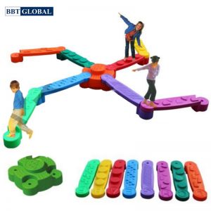 Đồ chơi vận động đa năng cầu thăng bằng kèm đế bông hoa ZK6060