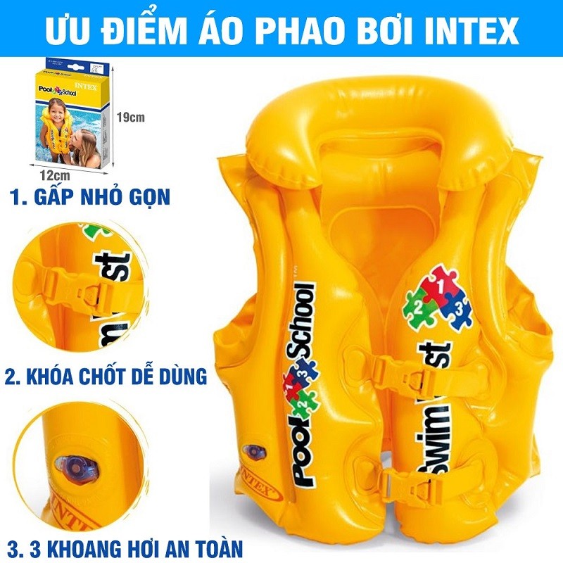Áo phao bơi cao cấp INTEX 58660EU