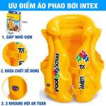 Áo phao bơi trẻ em cao cấp có đỡ cổ INTEX 58660EU