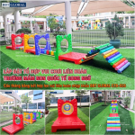 Cầu thăng bằng kết hợp leo núi liên hoàn nhập khẩu CTB-026