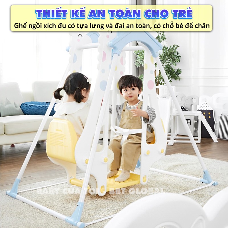 Xích đu đôi hình hươu con nhập khẩu Hàn Quốc DS710