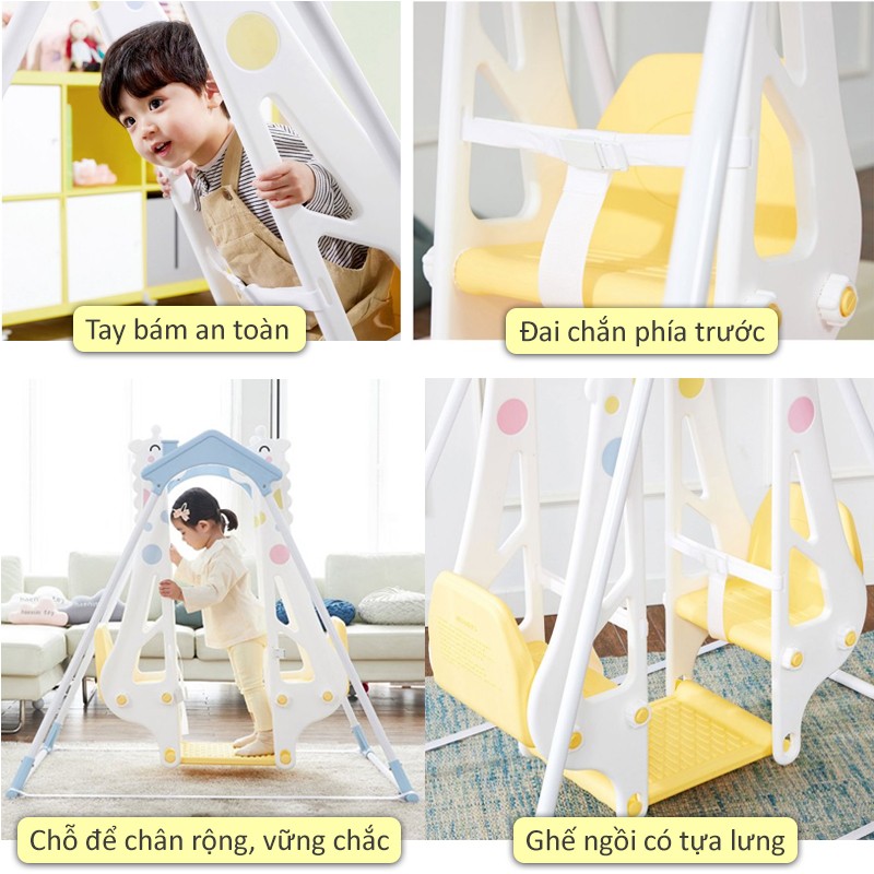 Xích đu đôi hình hươu con nhập khẩu Hàn Quốc DS710