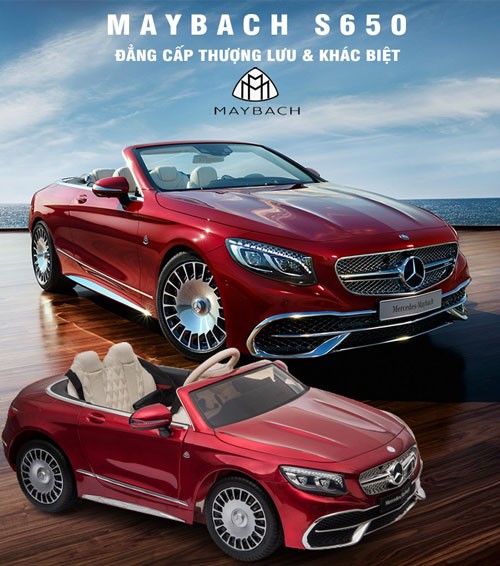 ô tô điện trẻ em siêu xe mercedes maybach s650