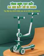 Xe trượt Scooter BBT Global 2 trong 1 cao cấp có tay đẩy cho bé SK1307TD