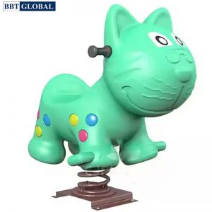 Bập bênh lò xo thú nhún khu vui chơi hình chú mèo xanh ZK139-200D