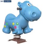 Bập bênh lò xo thú nhún sân chung công viên hình chú hà mã ZK139-200E