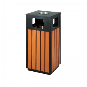 Thùng rác gỗ công viên sân vườn ngoài trời nhập khẩu chất lượng cao BH23-27008