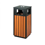 Thùng rác gỗ công viên sân vườn ngoài trời nhập khẩu chất lượng cao BH23-27008