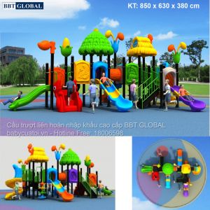 Cầu trượt liên hoàn nhập khẩu cao cấp BBT Global BG-305