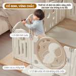 Bộ combo quây cũi cầu trượt xích đu gấp gọn phi hành gia BBT Global YK04