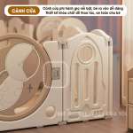 Bộ combo quây cũi cầu trượt xích đu gấp gọn phi hành gia BBT Global YK04