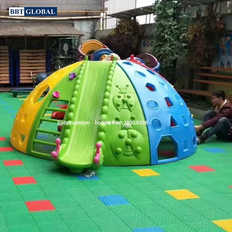 Tổ hợp leo núi cầu trượt liên hoàn khu vui chơi ZK056-5