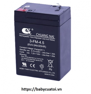 Bình ắc quy 6V/4.5 AH