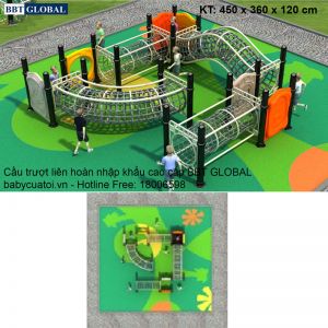 Cầu trượt liên hoàn nhập khẩu cao cấp BBT Global BG-322