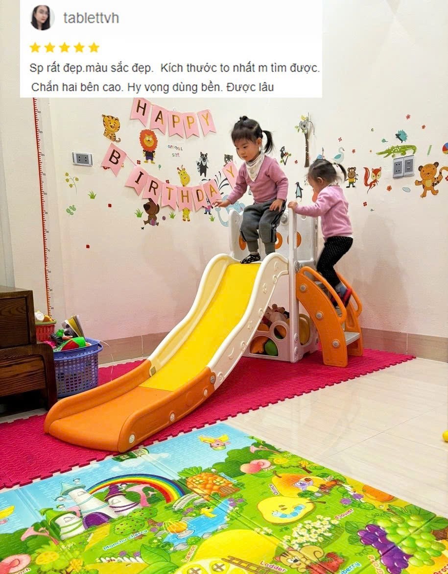 cầu trượt trong nhà cho bé