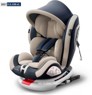 Ghế ngồi ô tô cho bé xoay 360 độ, an toàn cho trẻ sơ sinh GX303 Be