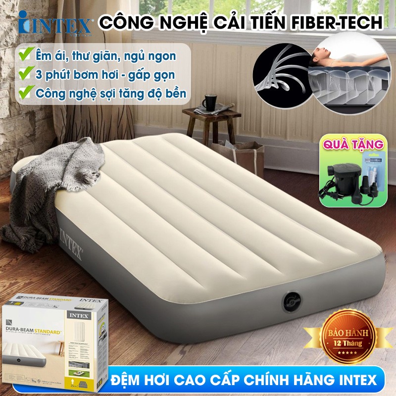 Đệm hơi đơn cao cấp công nghệ mới INTEX 64101