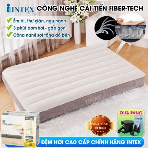 Đệm hơi đôi 1m37 công nghệ mới INTEX 64102