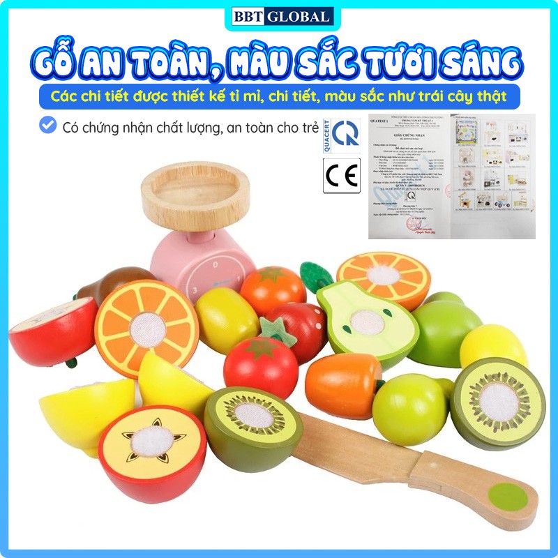 Đồ chơi quầy bán trái cây bằng gỗ MSN15023