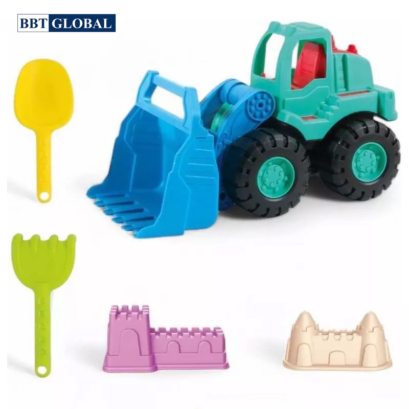Bộ đồ chơi xúc cát ô tô ủi cỡ lớn 8617