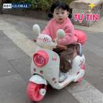 Xe máy điện trẻ em Vespa gấu BBT-8188