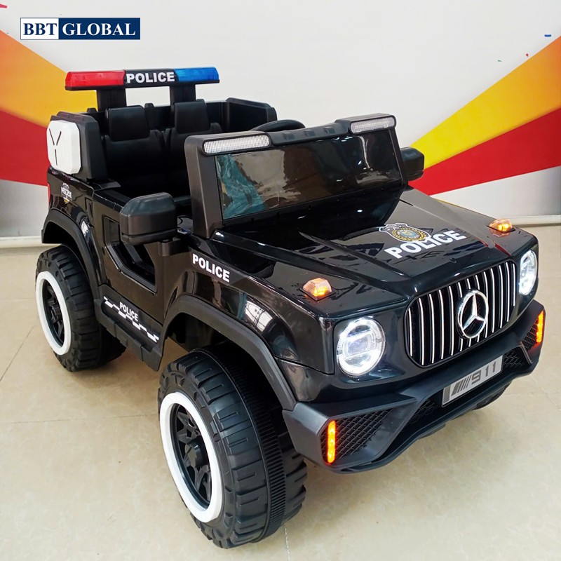 Ô tô điện trẻ em cảnh sát dáng địa hình BBT Global US911G