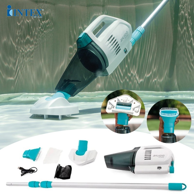 Máy hút cặn, vệ sinh bể bơi đa năng sạc điện cỡ vừa ZR100 INTEX 28626