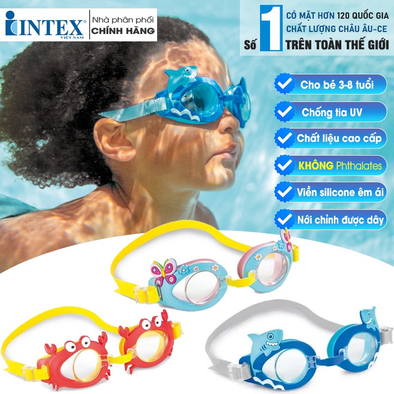Kính bơi trẻ em 3 -8 tuổi INTEX 55610