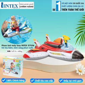 Phao bơi máy bay có súng phun nước INTEX 57536