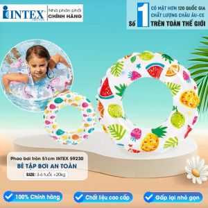 Phao bơi hoa trong suốt 51cm INTEX 59230